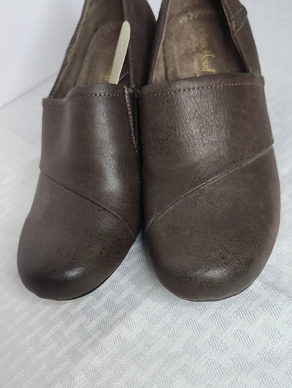 Naturalizer Brown Wedge Heel Comfort Shoes 8.5 NWT